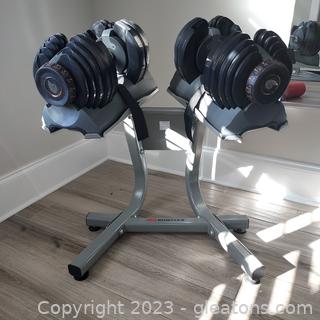Bowflex Select Tech Dumb Bells with Stand