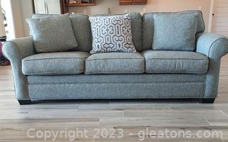 Nice Cindy Crawford Home Gray Fabric Sofa
