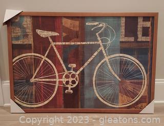 Cute Bicycle Framed Print