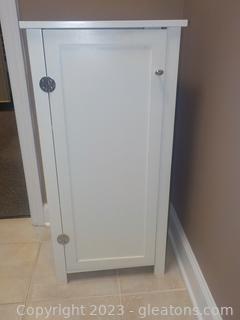 Small White Storage Cabinet