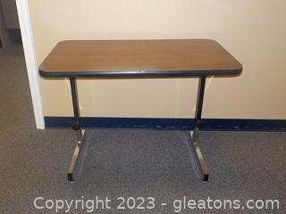 Utility Table/Desk with Adjustable Height (Does not roll)