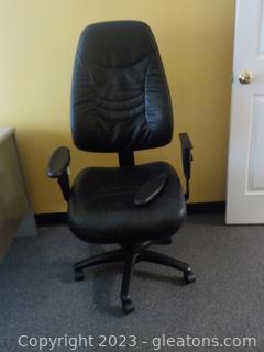 Black Padded Office Chair