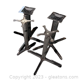 Set of 4 Dining Height Metal Table Bases