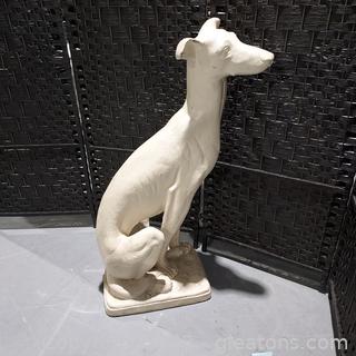 Cute Greyhound Statue 