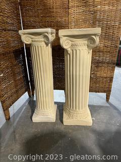 Pillar/Pedestal Display Stands (Lot of 2) 