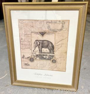 “African Elephant” by Joyce Combs Framed Art    