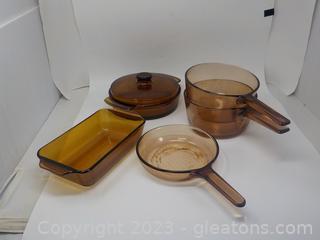 Anchor Hocking Fireking and Corning Ware Visions Cook Ware
