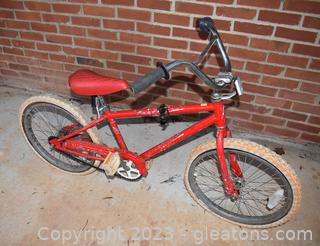 80's Red Schwinn Aerostar Predator Old School BMX Bike 20"