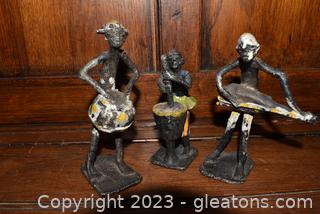 Folk Art African Tribal Band Figurines