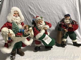 Santa, Santa, Santa.... Three Unique Santas