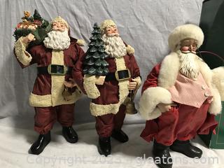 Three Fabriche Santa’s 