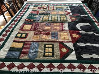 Lovely Quilted Lap Cover - Throw