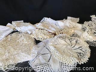 Lovely Crocheted Dollies and Collars