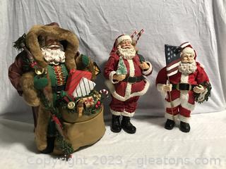 Three Fabiche’ Santas