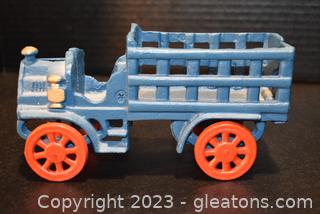 Reproduction Cast Iron Stake Bed Truck 