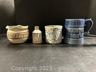 Variety of Pottery & Mug Collection (Lot of 4) 