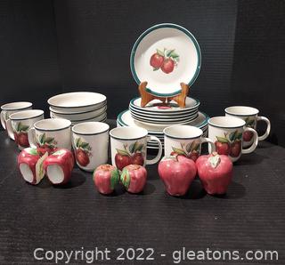 Pieces of Vintage Casuals China Pearl Apple Dinner Ware
