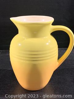 Ombre Yellow Le Creuset Stoneware Pitcher 