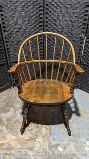 Windsor Style Sack Back Spindle Rocking Chair  