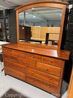Impressions by Thomasville 9 Drawer Dresser with Beveled Mirror