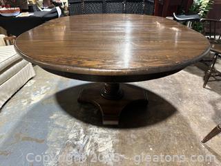 Nichols & Stone Round/Oval Pedestal, Stained Hardwood Table 