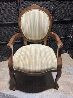 Calico Corners Wood & Upholstered Accent Chair 