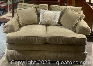 Taupe Loveseat by Calico Corners 