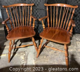 Pair of Dining Arm Chairs by Pennsylvania House 