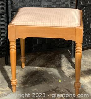 Vintage Vanity or Sewing Table Seat/Bench 