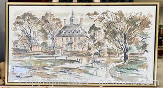 “The Colonial Governor’s Place” by John Haymson, Framed Print        