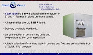 Balley Refrigeration Cold Vault 