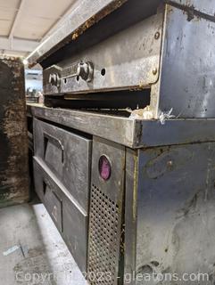 American Range Commercial Grill & Flat Top with Refrigerated Drawer Base 