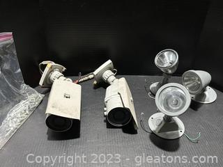 Hard Wire Flood Lights & Surveillance Cameras