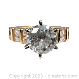 14kt Yellow Gold Cubic Zirconia Ring
