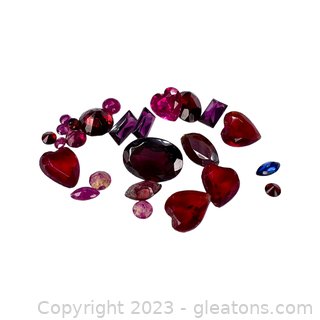 Loose Red Gemstone Lot