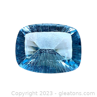 Loose Cushion Blue Topaz Gemstone