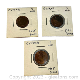 3 Collectible Coins from Cypress