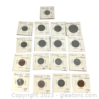 Collection of Valuable Coins from Venezuela 