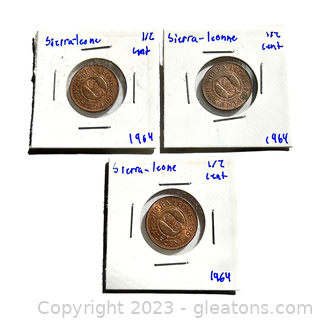 3 Collectible Coins from Sierra-Leone