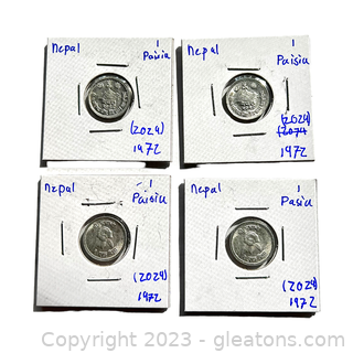 4 Collectible Coins from Nepal