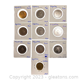 Collection of Valuable Coins from Argentina