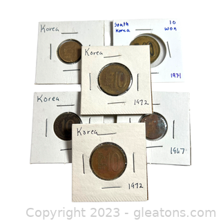 Collection of Valuable Coins from Korea