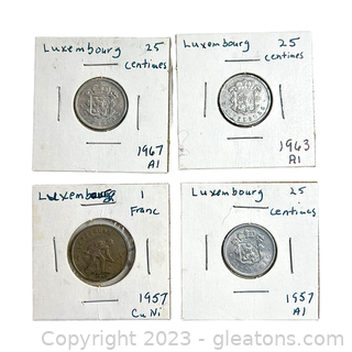 Collection of Valuable Coins from Luxembourg