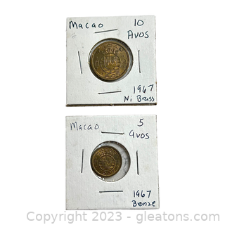 Two Collectible Coins from Macao