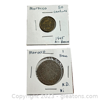 Two Collectible Coins from Morocco