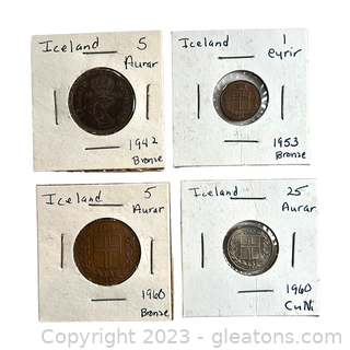 Collection of Valuable Coins from Iceland