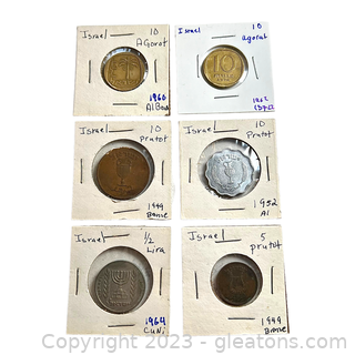 Collection of Valuable Coins from Israel