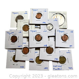 Collection of Valuable Coins from Singapore