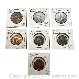 Collection of Valuable Coins from French Polynesia