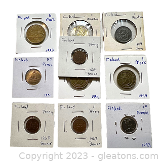 Collection of Valuable Coins from Finland
